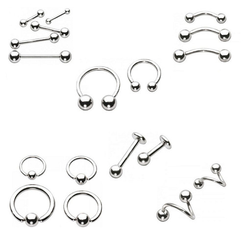 Piercing corpo acciaio inox