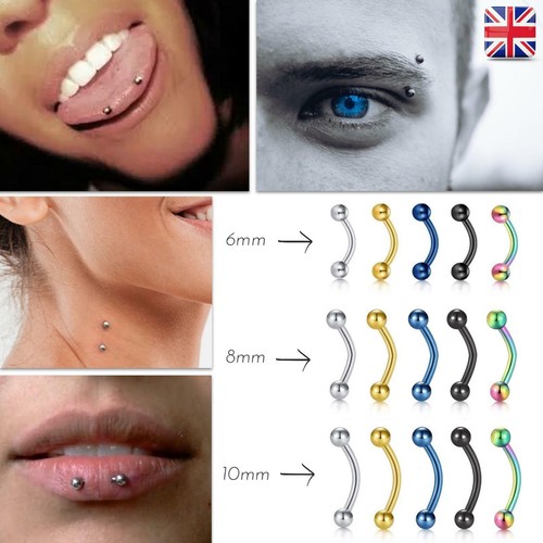 Orecchini sopracciglia lingua