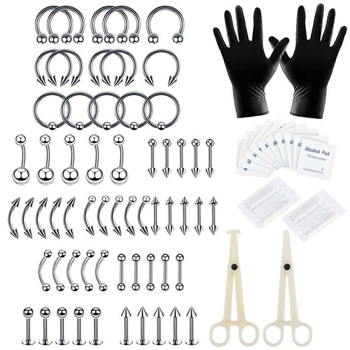 84pz kit strumento piercing - 84pz,