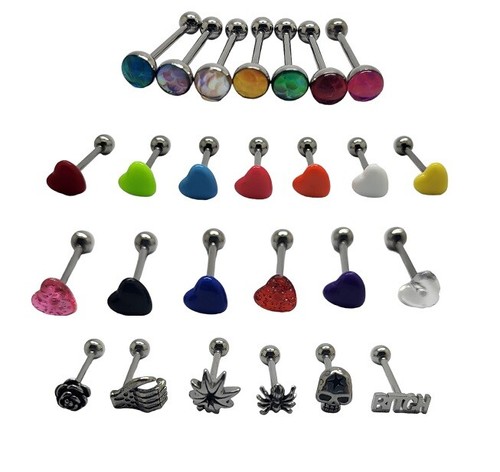 Piercing lingua bar - lingua, corpo