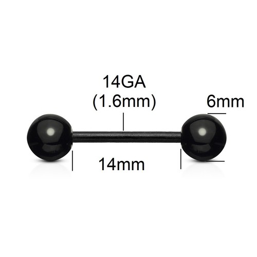 14ga 14mm black bio - bio, bar