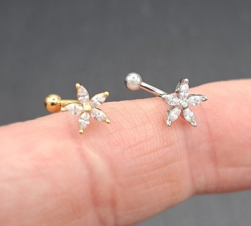 Piercing orecchio curvo stella