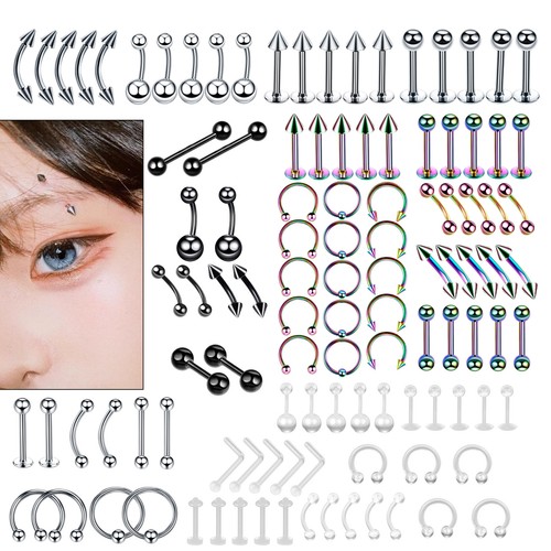 110pcs kit piercing corpo - piercing,